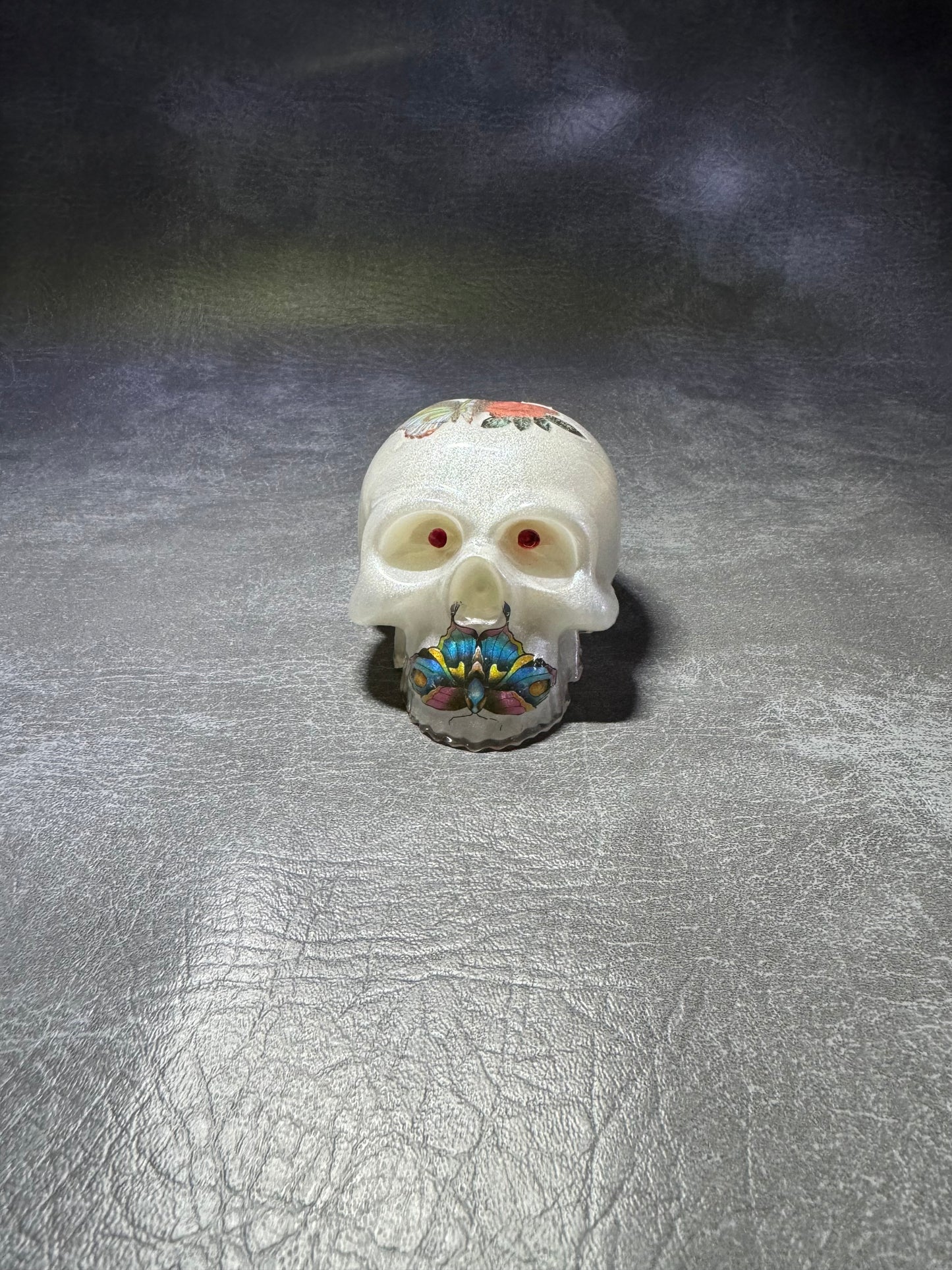 White Butterfly Skull