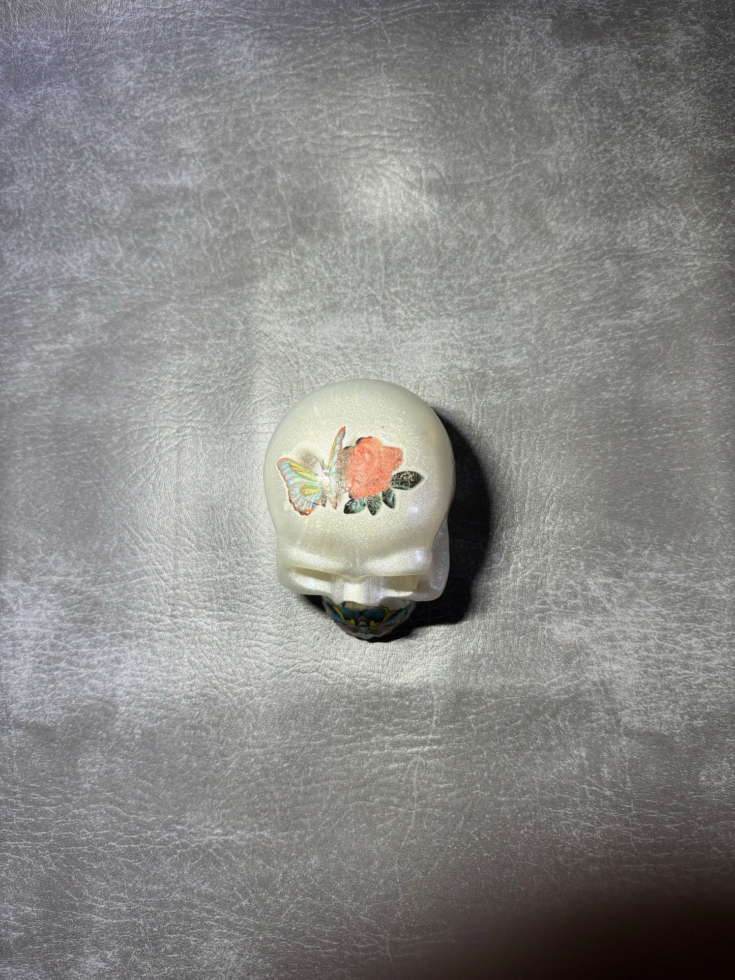 White Butterfly Skull