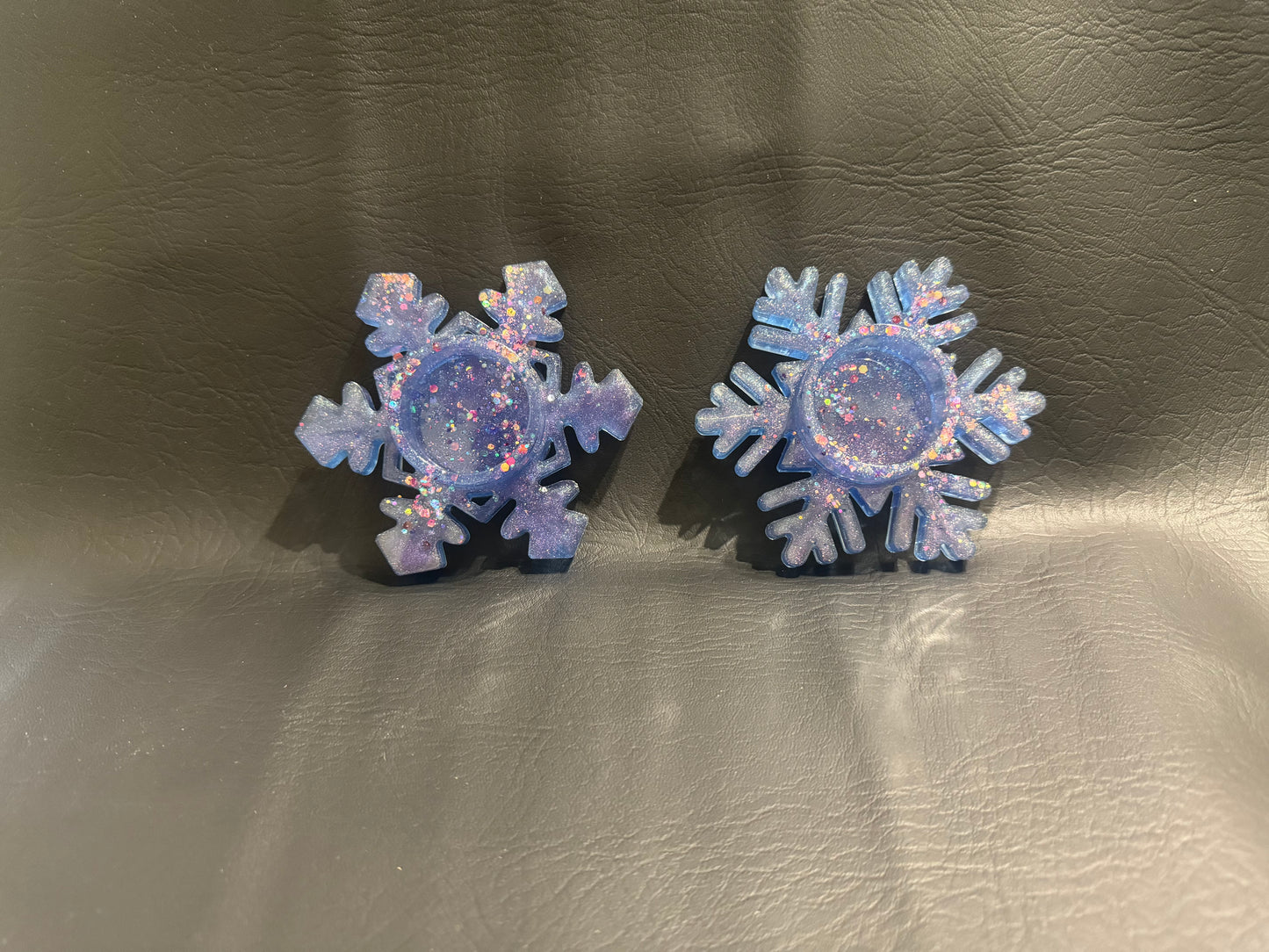 Snowflake Tea Light Holders x2