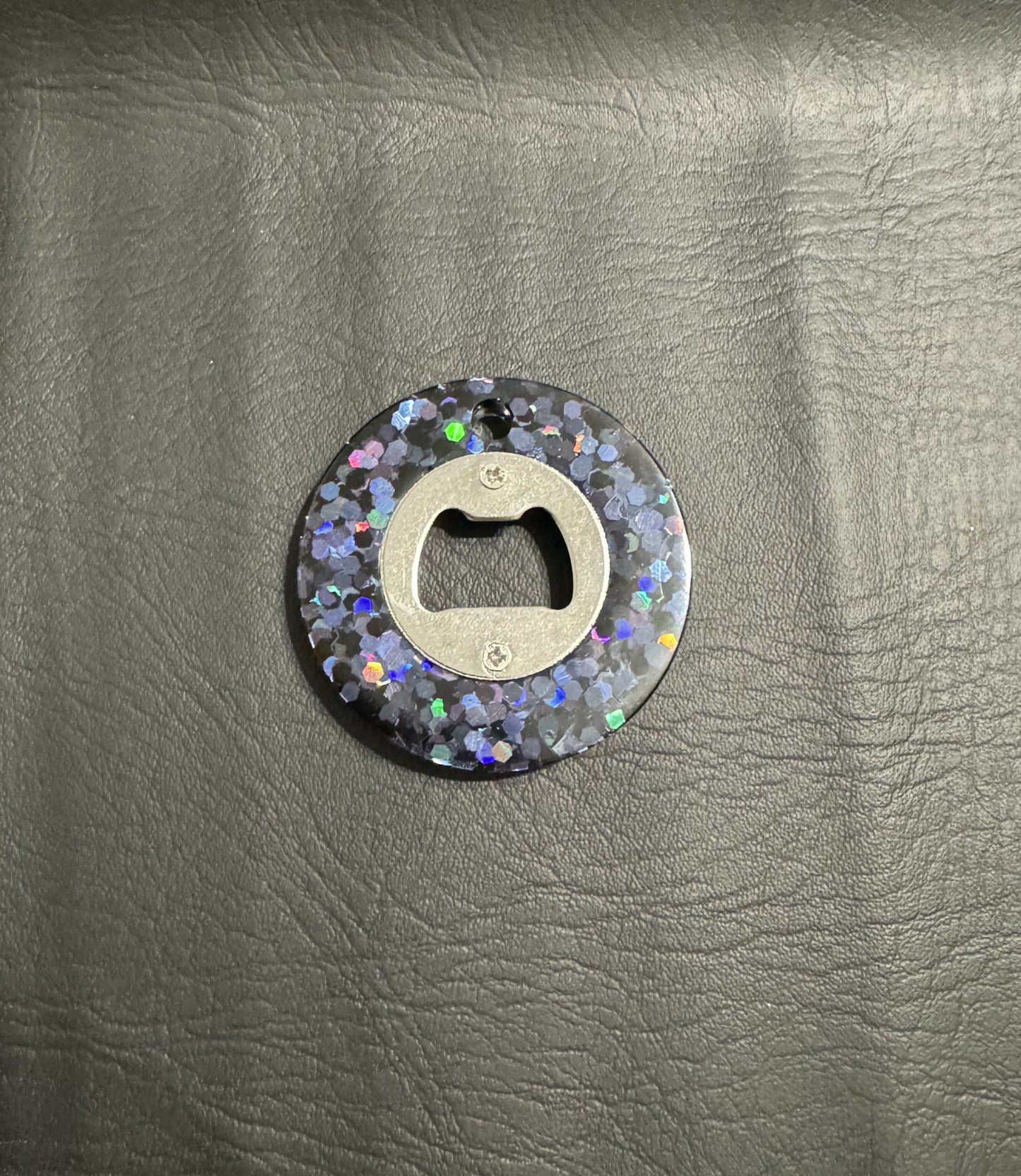 Bottle Opener Circle Blue & Purple