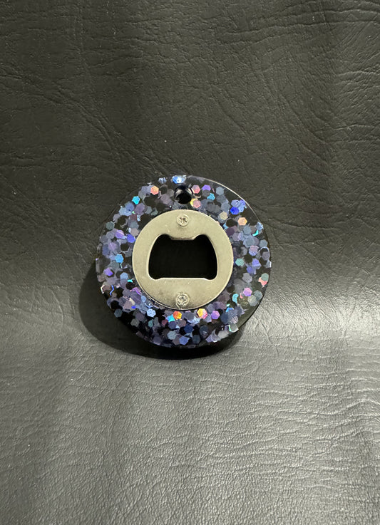 Bottle Opener Circle Blue & Purple