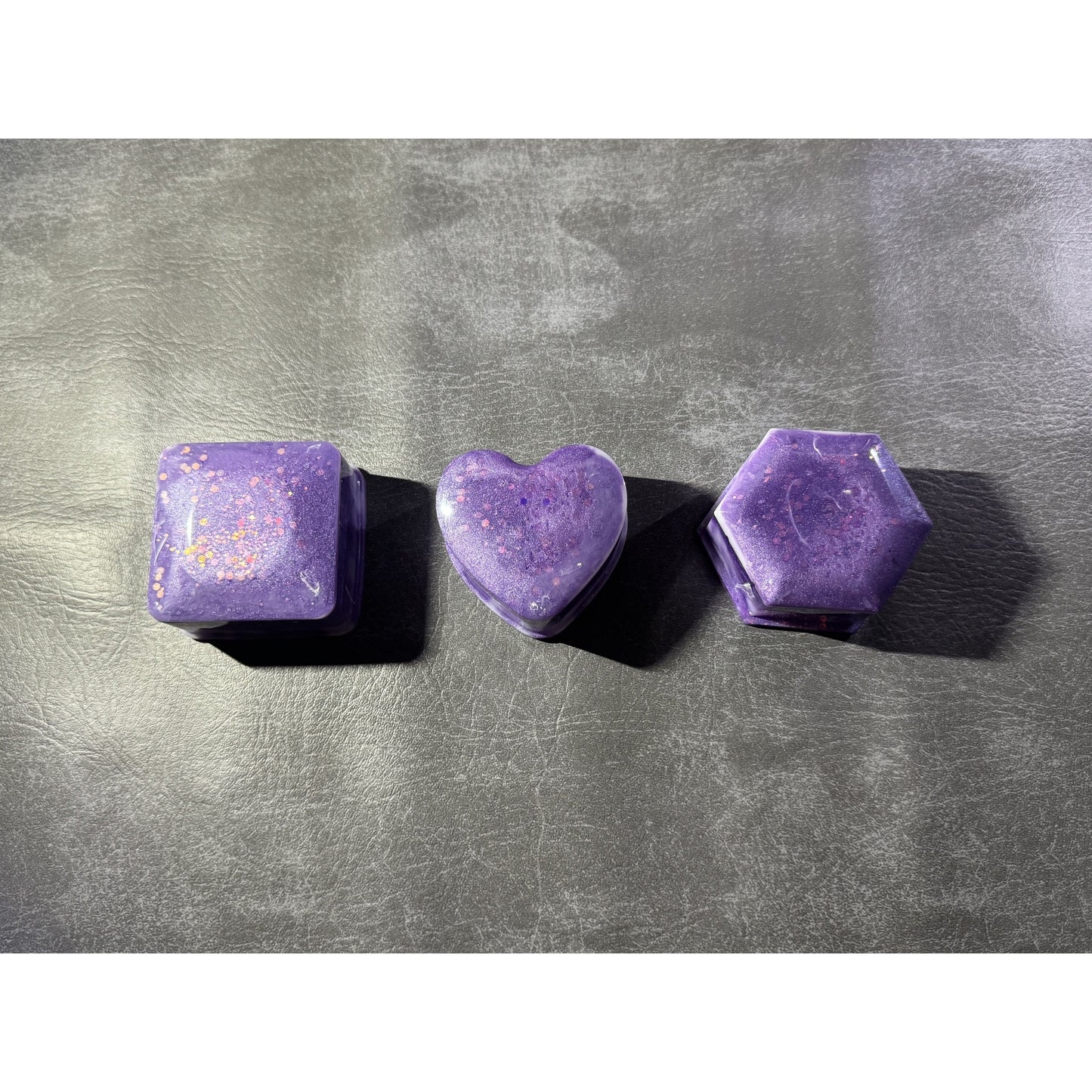 Purple Resin Containers x3