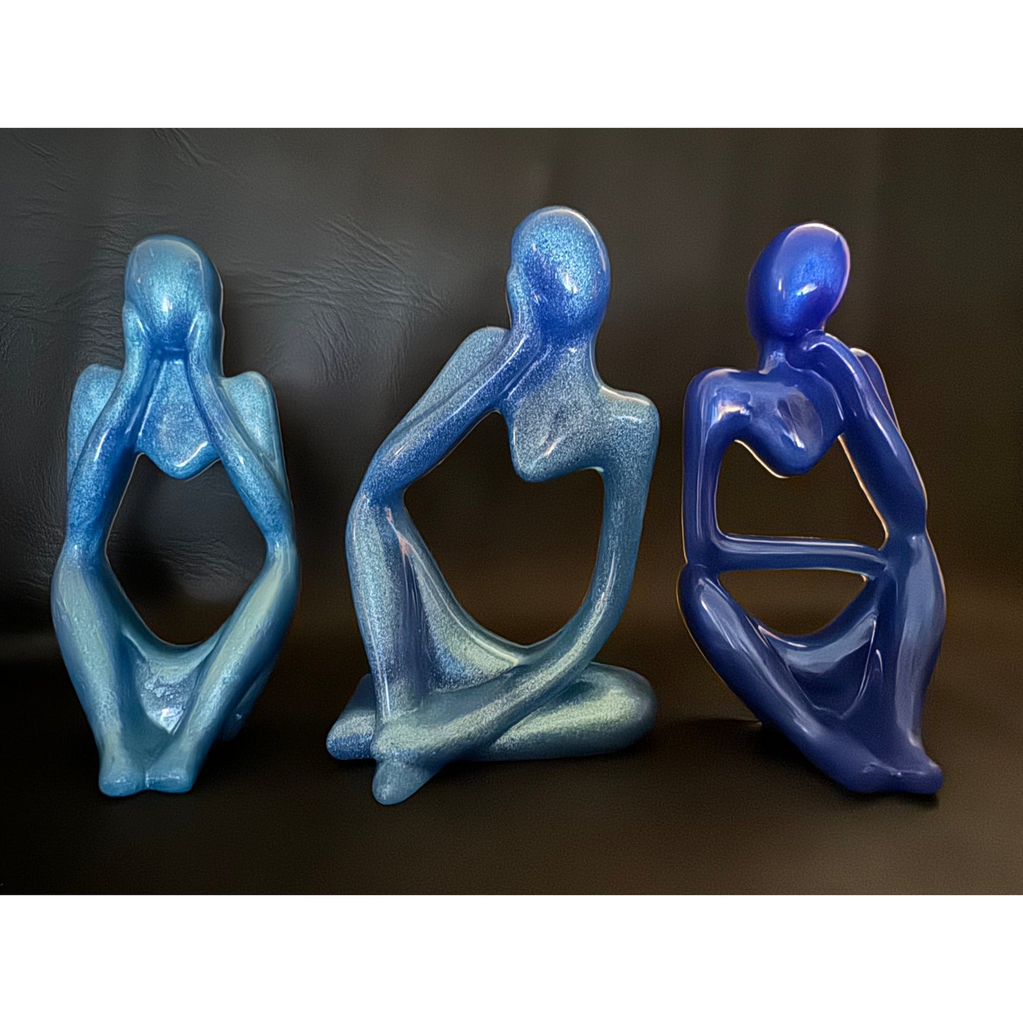 Blue Thinker Set x3 Figures